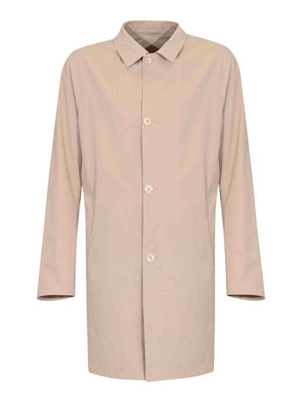 膝丈コート - グレー shop online: Kired