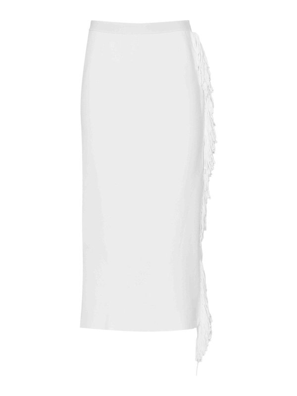 LIVIANA CONTI: ニーレングススカート＆ミディ丈 - 膝丈/ミディスカート - 白