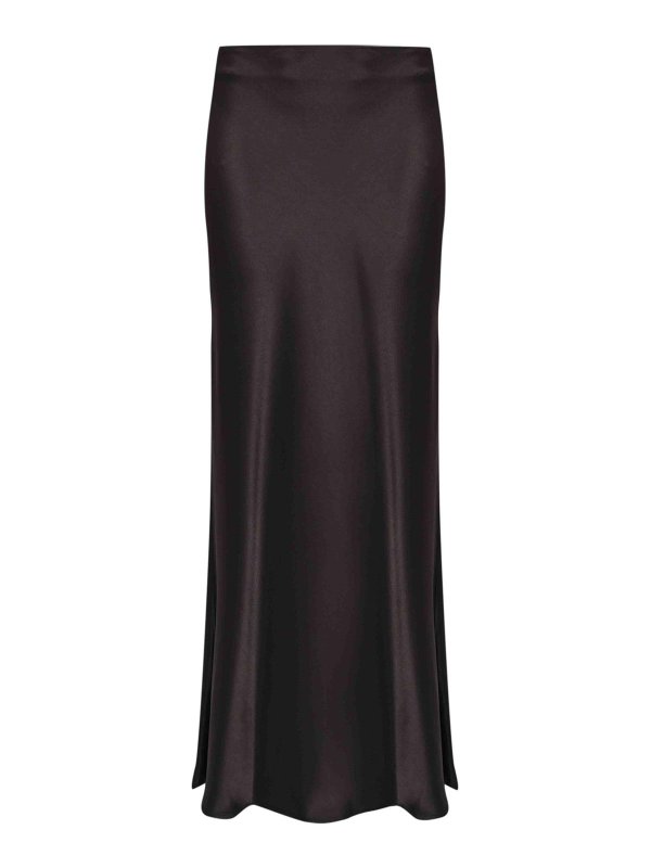 LIVIANA CONTI: ロングシャツ - ロングスカート - ダークブラウン