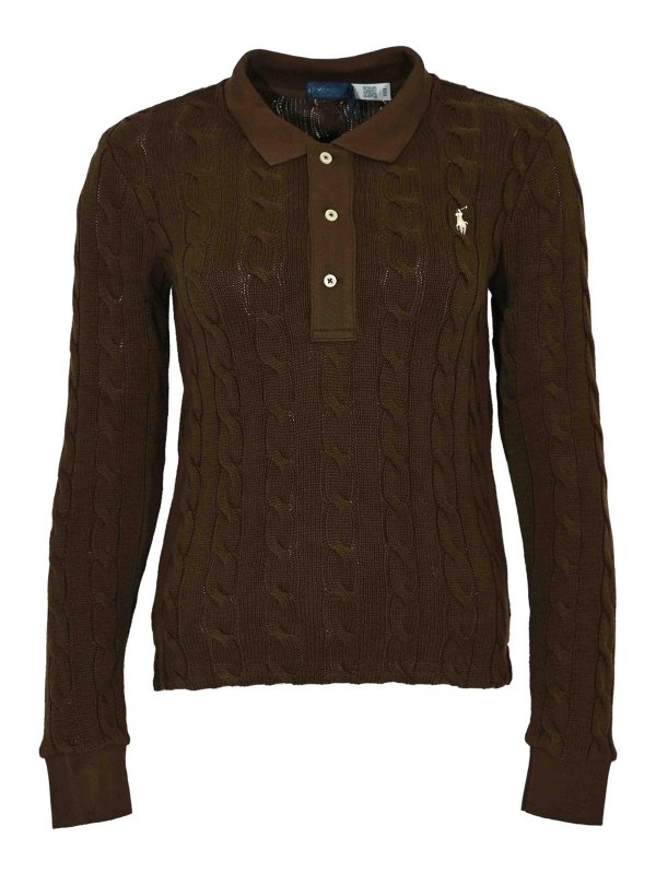 POLO RALPH LAUREN: ポロシャツ - ポロシャツ - ダークブラウン