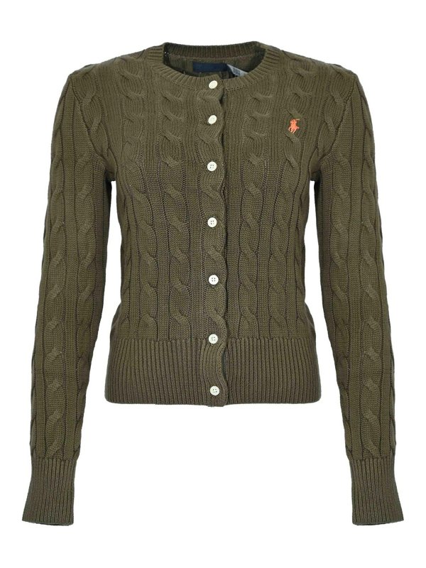 POLO RALPH LAUREN: カーディガン - カーディガン - 緑
