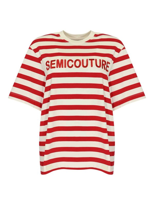 Semicouture: Strickpullover mit Rundhalsausschnitt - Rundhalspullover - Bunt