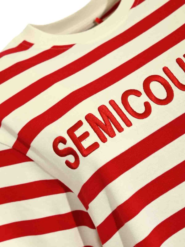 The Best Shops Semicouture: Strickpullover mit Rundhalsausschnitt - Rundhalspullover - Bunt