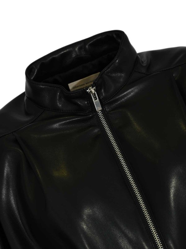 The Best Shops Semicouture: レザージャケット - レザージャケット - 黒