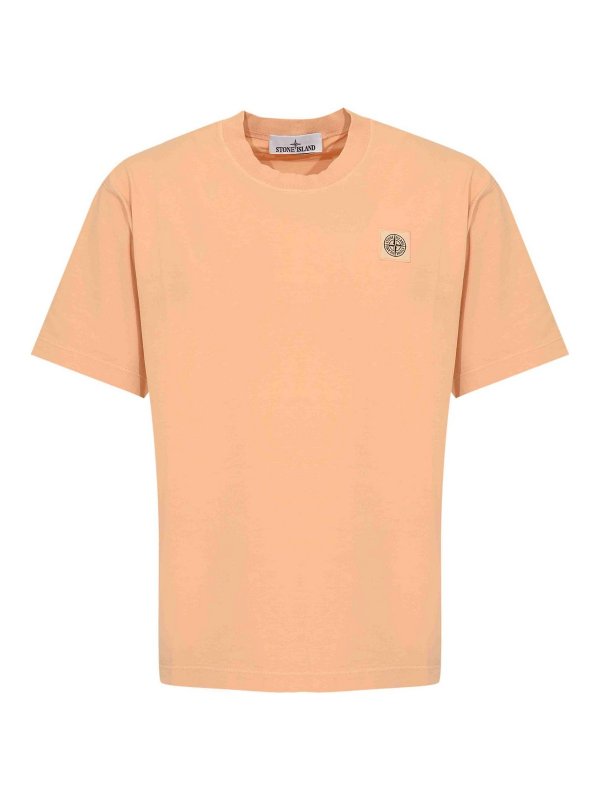STONE ISLAND: Tシャツ - Tシャツ - ヌードカラー