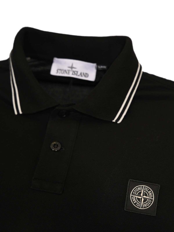The Best Shops STONE ISLAND: ポロシャツ - ポロシャツ - 黒