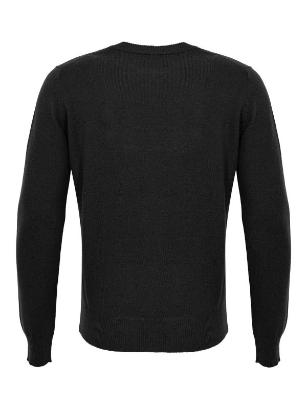 ALPHA STUDIO: Pull col rond online - Pull Col Rond - Noir