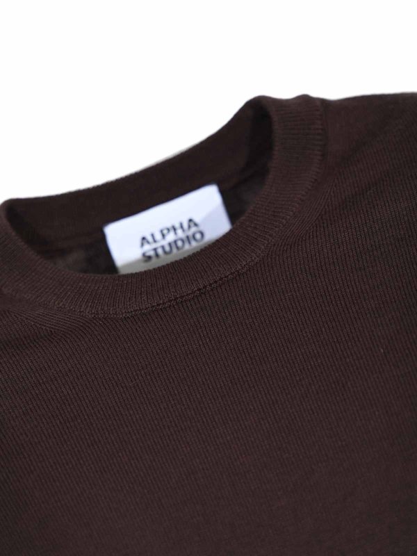 The Best Shops ALPHA STUDIO: crew necks - Slim Crew-Neck Sweater
