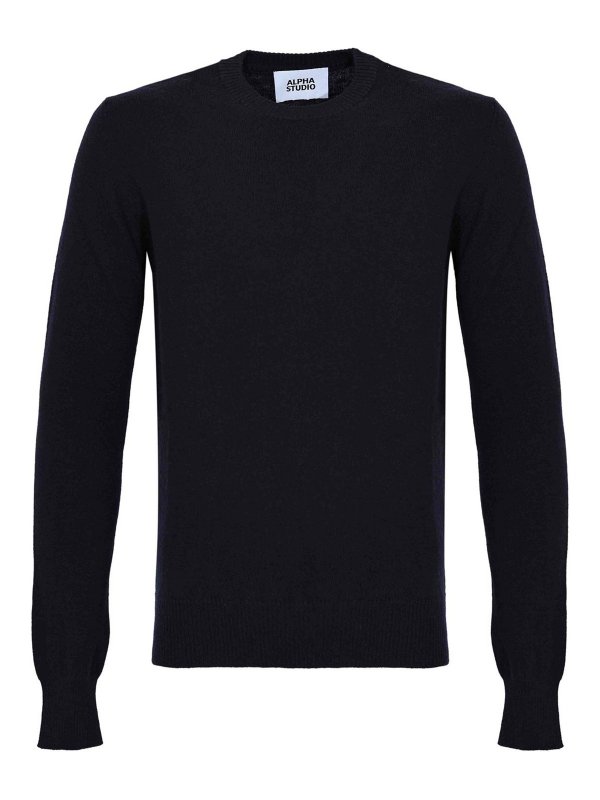 ALPHA STUDIO: Pull col rond - Pull Col Rond - Bleu