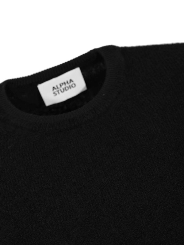 The Best Shops ALPHA STUDIO: Pull col rond - Pull Col Rond - Noir
