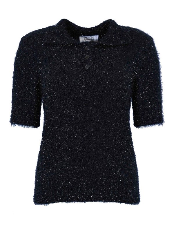 ALPHA STUDIO: Polos  - Polo - Bleu