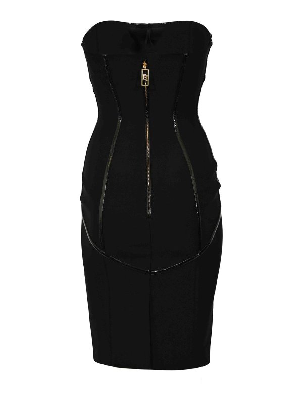 ELISABETTA FRANCHI: ニーレングスドレス online - 膝丈ドレス - 黒