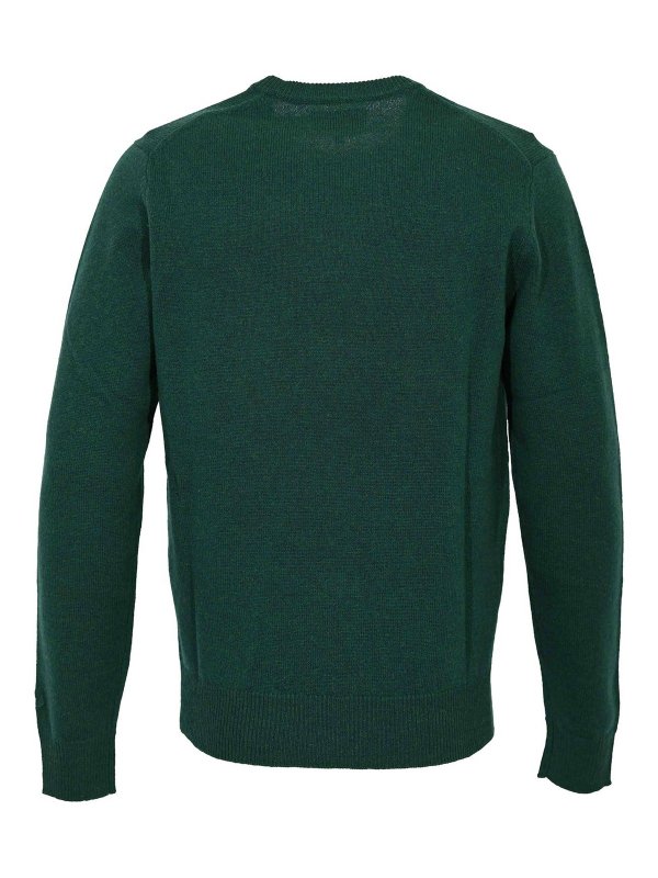 MC2 SAINT BARTH: Strickpullover mit Rundhalsausschnitt online - Rundhalspullover - Grün