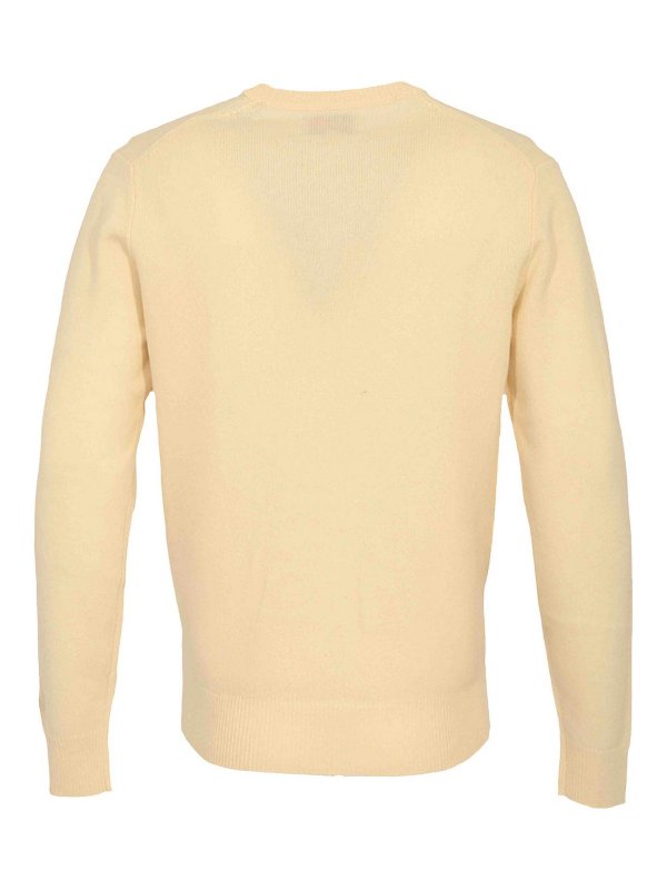 MC2 SAINT BARTH: Strickpullover mit Rundhalsausschnitt online - Rundhalspullover - Weiß