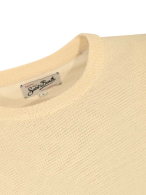 The Best Shops MC2 SAINT BARTH: Strickpullover mit Rundhalsausschnitt - Rundhalspullover - Weiß