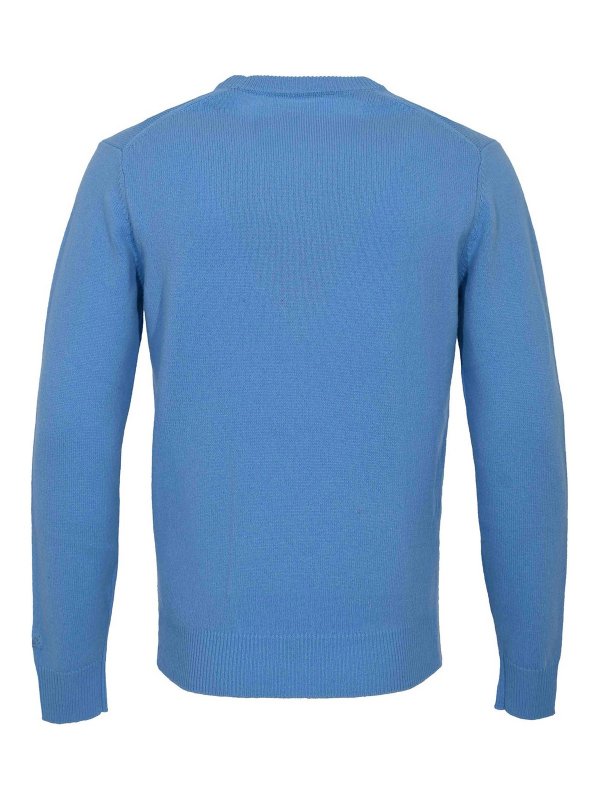 MC2 SAINT BARTH: Strickpullover mit Rundhalsausschnitt online - Rundhalspullover - Blau