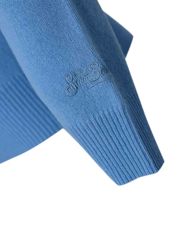 The Best Shops MC2 SAINT BARTH: Strickpullover mit Rundhalsausschnitt - Rundhalspullover - Blau