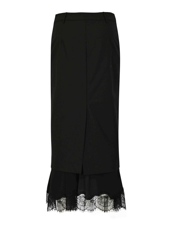 Semicouture: ニーレングススカート＆ミディ丈 online - 膝丈/ミディスカート - 黒