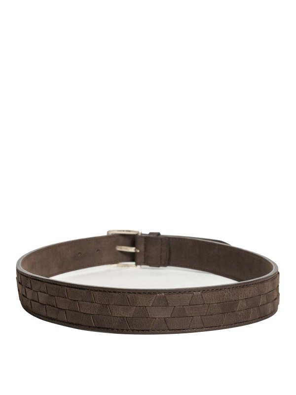 ORCIANI: belts online - Chevrette Woven Belt