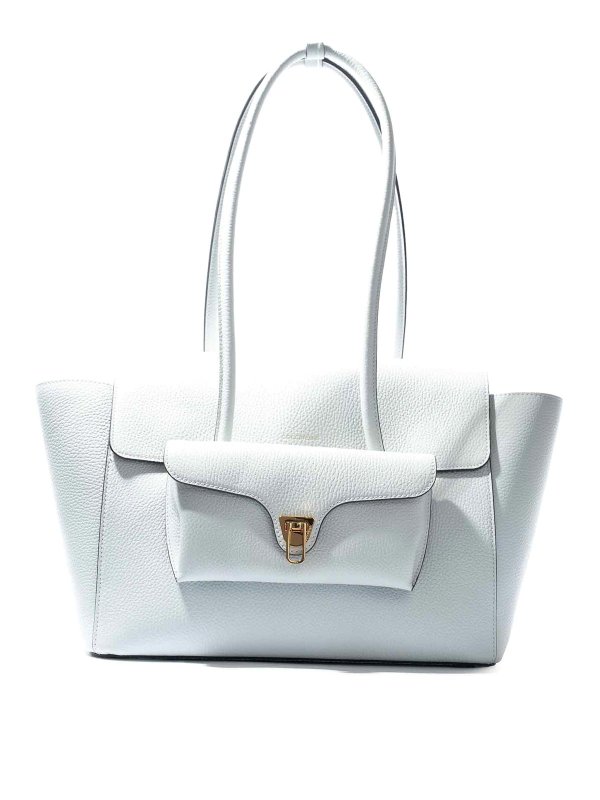 COCCINELLE: トートバッグ - トートバッグ - クリーム