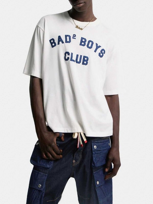 The Best Shops DSQUARED2: Strickpullover mit Rundhalsausschnitt - Rundhalspullover - Weiß