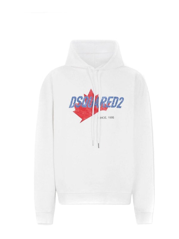 DSQUARED2: Sudaderas y suéteres - Sudadera - Blanco