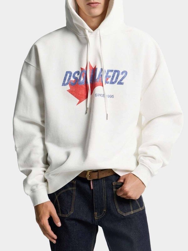 The Best Shops DSQUARED2: Sudaderas y suéteres - Sudadera - Blanco