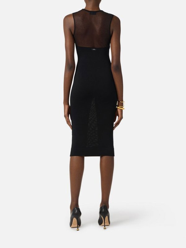 The Best Shops ELISABETTA FRANCHI: ニーレングスドレス - 膝丈ドレス - 黒