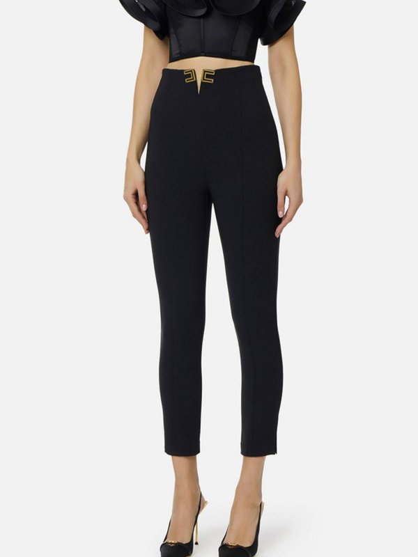 ELISABETTA FRANCHI: カジュアルトラウザー online - カジュアルパンツ - 黒