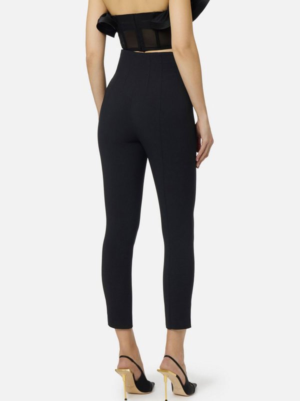 The Best Shops ELISABETTA FRANCHI: カジュアルトラウザー - カジュアルパンツ - 黒