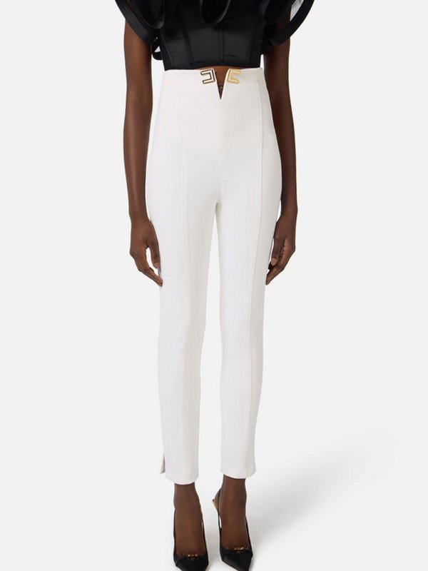 カジュアルパンツ - 白 shop online: ELISABETTA FRANCHI