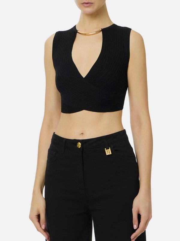 ELISABETTA FRANCHI: トップス＆タンクトップ online - トップ/タンクトップ - 黒