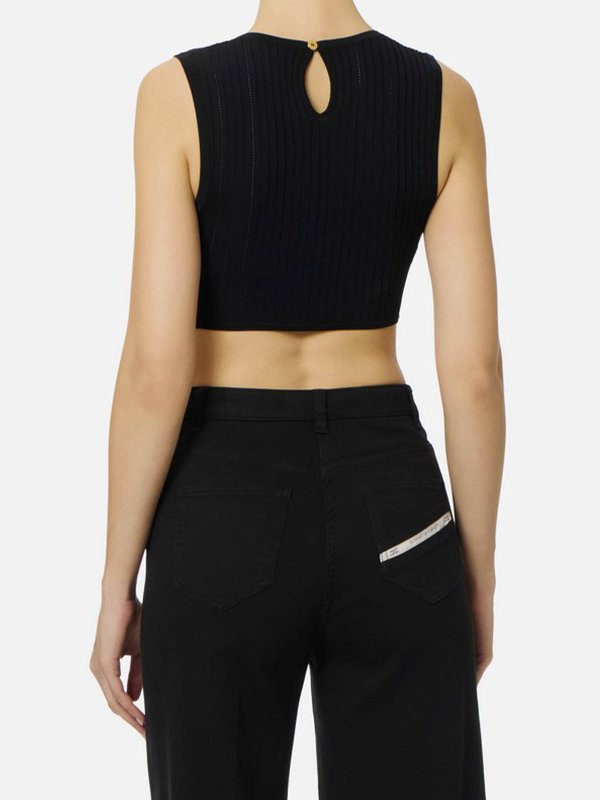The Best Shops ELISABETTA FRANCHI: トップス＆タンクトップ - トップ/タンクトップ - 黒