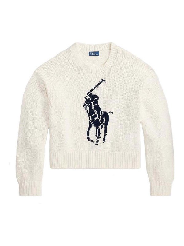 POLO RALPH LAUREN: クルーネック - クルーネック - 白