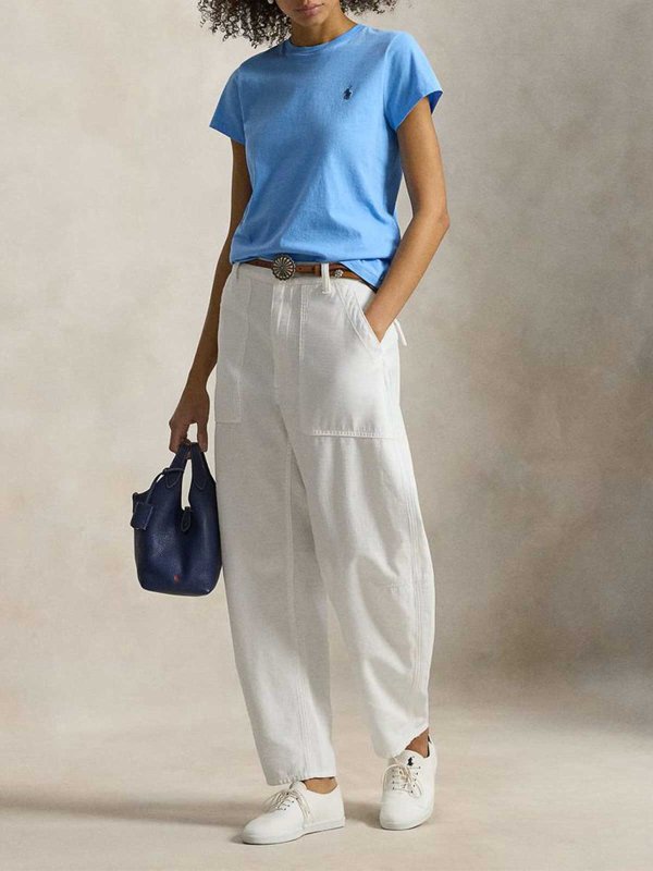 クルーネック - ブルー shop online: POLO RALPH LAUREN