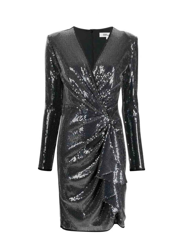 Diane von Furstenberg: ニーレングスドレス - 膝丈ドレス - グレー