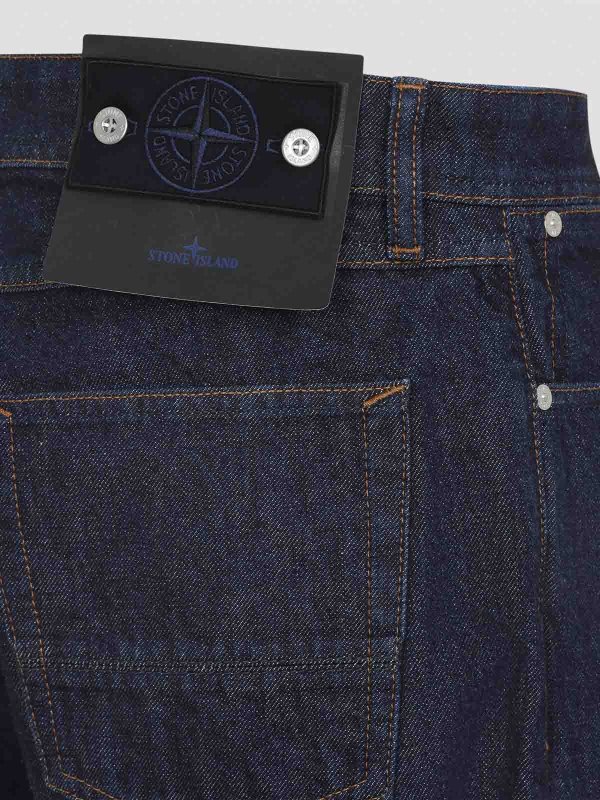 The Best Shops STONE ISLAND: ストレートジーンズ - ストレートジーンズ - ブルー