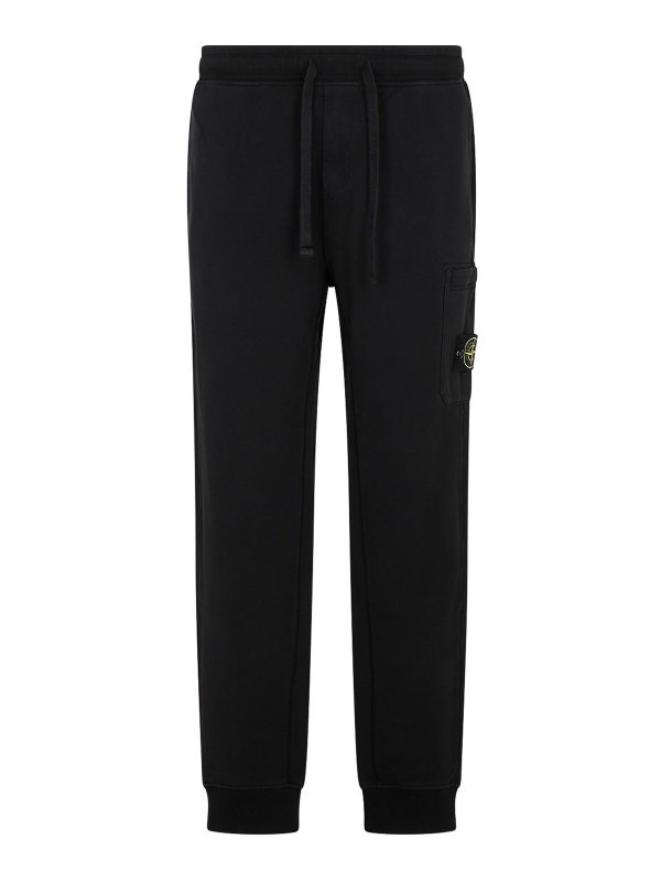 STONE ISLAND: ストレートジーンズ - ストレートジーンズ - 黒