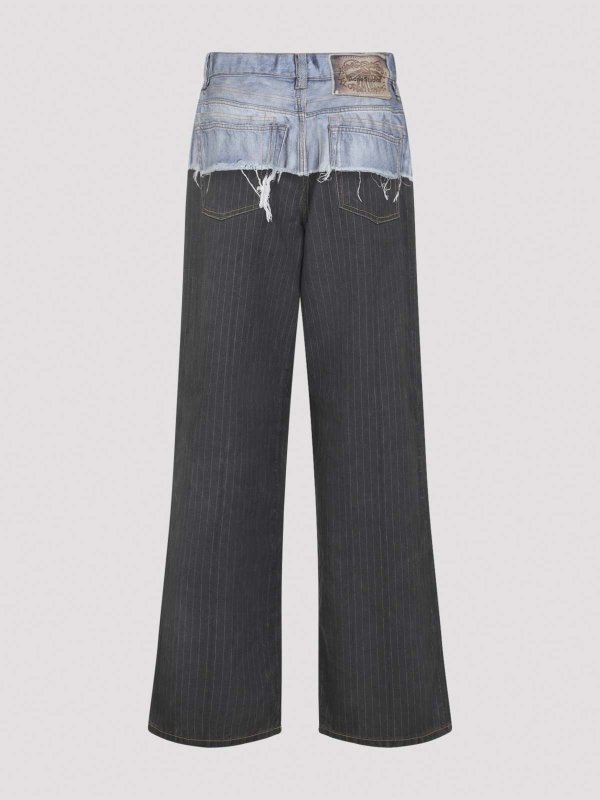 Acne Studios: ストレートジーンズ online - ストレートジーンズ - ダークブルー