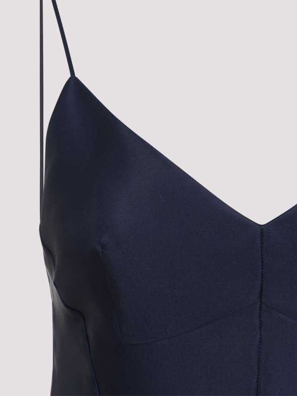 The Best Shops ALBERTA FERRETTI: ニーレングスドレス - 膝丈ドレス - ブルー