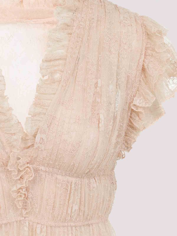 The Best Shops ALBERTA FERRETTI: マキシドレス - フレアジーンズ - ベージュ