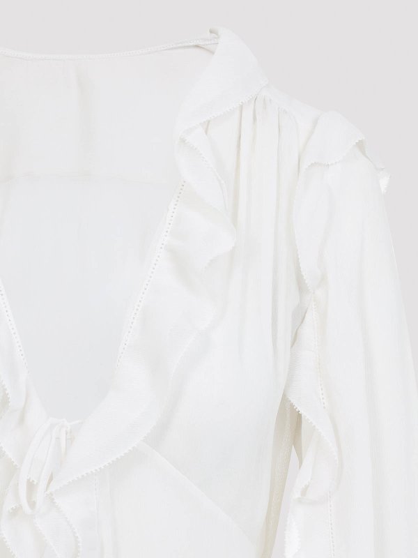 The Best Shops ALBERTA FERRETTI: Hemden - Hemd - Creme