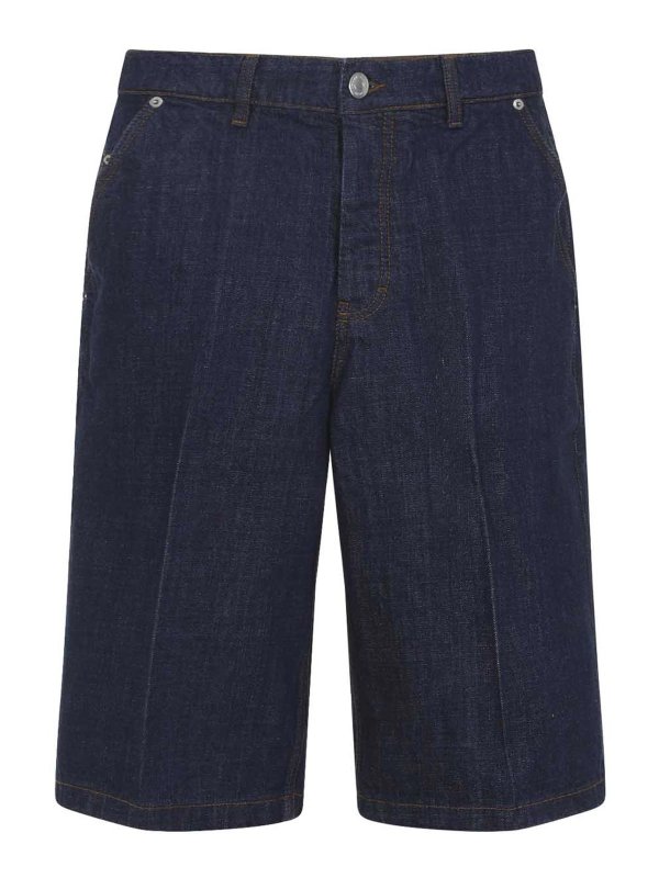 AMI PARIS: トラウザーショーツ - ショートパンツ - ミディアムウォッシュ