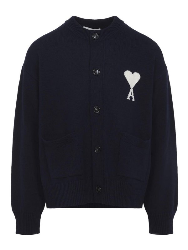 AMI PARIS: Cardigans - Cardigan - Hellbeige