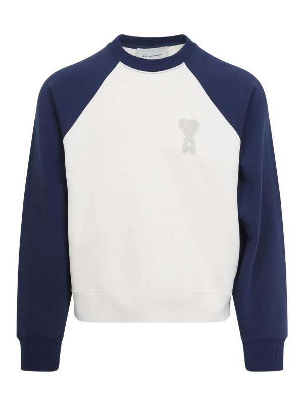 AMI PARIS: Sudaderas y suéteres - Sudadera - Blanco