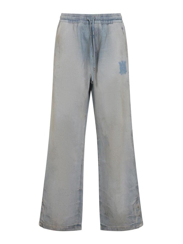 AMIRI: ストレートジーンズ - ストレートジーンズ - ミディアムウォッシュ