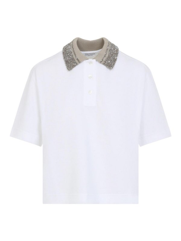 BRUNELLO CUCINELLI: Polos - Polo - Blanco