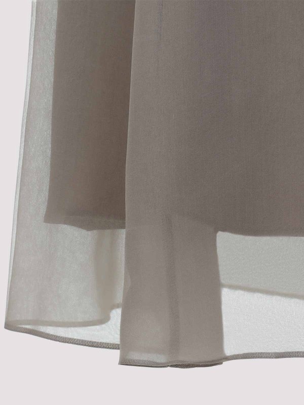 The Best Shops BRUNELLO CUCINELLI: ニーレングススカート＆ミディ丈 - 膝丈/ミディスカート - ライトグレー