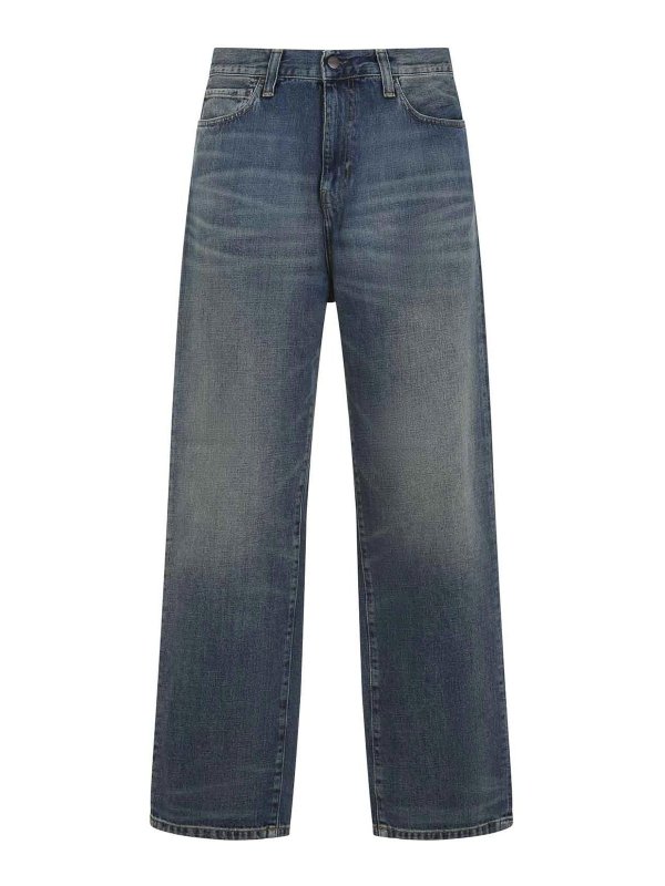 CARHARTT: ストレートジーンズ - ストレートジーンズ - ブルー