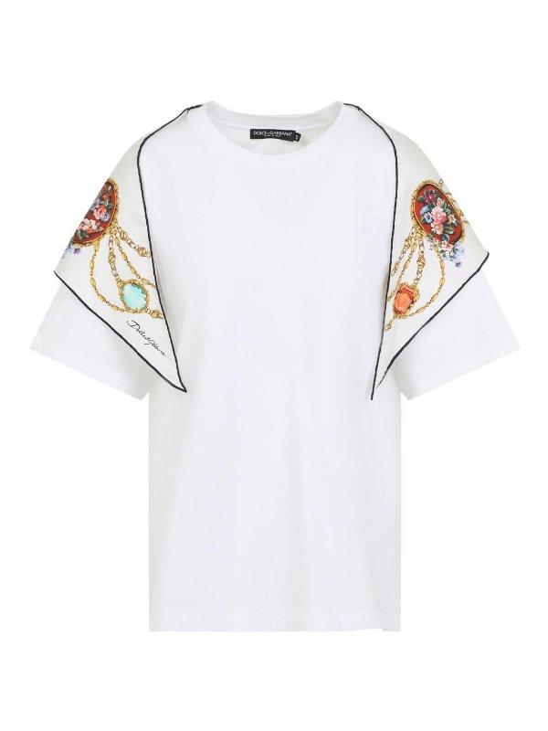 DOLCE & GABBANA: T-shirts - T-Shirt - Weiß